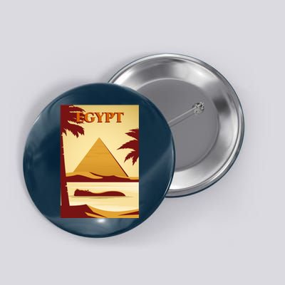 Egypt Retro Vintage Poster Button