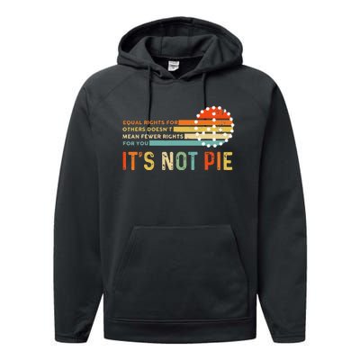 Equal Rights Vintage It’S Not Pie Performance Fleece Hoodie