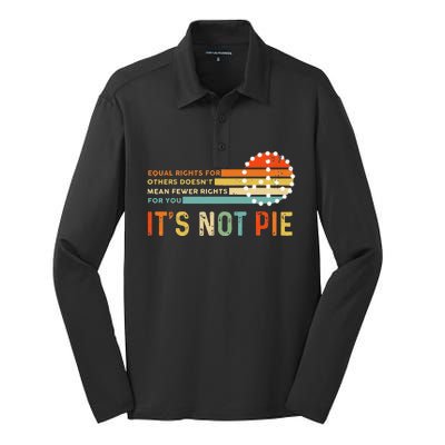 Equal Rights Vintage It’S Not Pie Silk Touch Performance Long Sleeve Polo