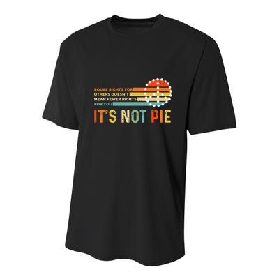 Equal Rights Vintage It’S Not Pie Youth Performance Sprint T-Shirt