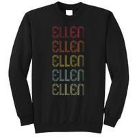 Ellen Retro Wordmark Pattern Vintage Personalized 70s Sweatshirt