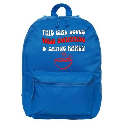 Eating Ra Wild Swimming Just Loves It Open Water Sea Meaningful Gift 16 in Basic Backpack