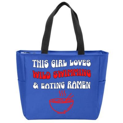 Eating Ra Wild Swimming Just Loves It Open Water Sea Meaningful Gift Zip Tote Bag