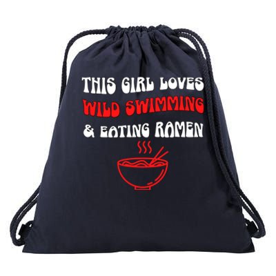 Eating Ra Wild Swimming Just Loves It Open Water Sea Meaningful Gift Drawstring Bag