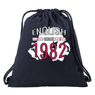 English Since 1982 Birthday Gift Drawstring Bag