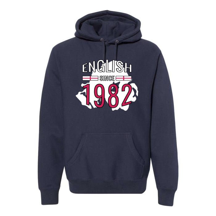 English Since 1982 Birthday Gift Premium Hoodie