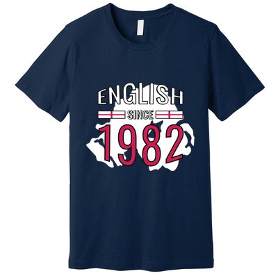 English Since 1982 Birthday Gift Premium T-Shirt