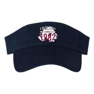 English Since 1982 Birthday Gift Valucap Bio-Washed Visor