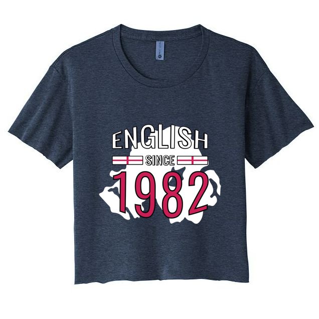 English Since 1982 Birthday Gift Crop Top