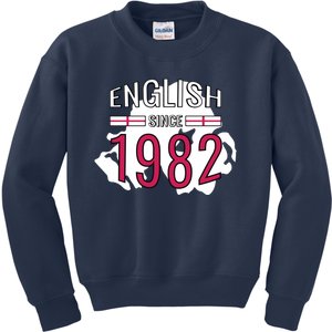 English Since 1982 Birthday Gift Kids Sweatshirt