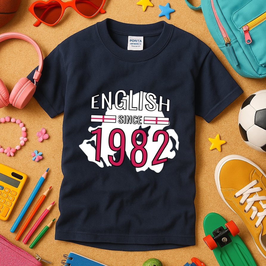 English Since 1982 Birthday Gift Kids T-Shirt