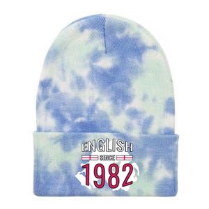 English Since 1982 Birthday Gift Tie Dye 12in Knit Beanie