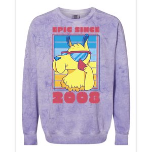 Epic Since 2008 Birthday Gift Colorblast Crewneck Sweatshirt