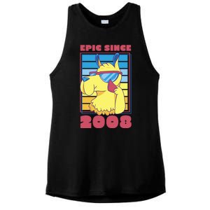 Epic Since 2008 Birthday Gift Ladies PosiCharge Tri-Blend Wicking Tank