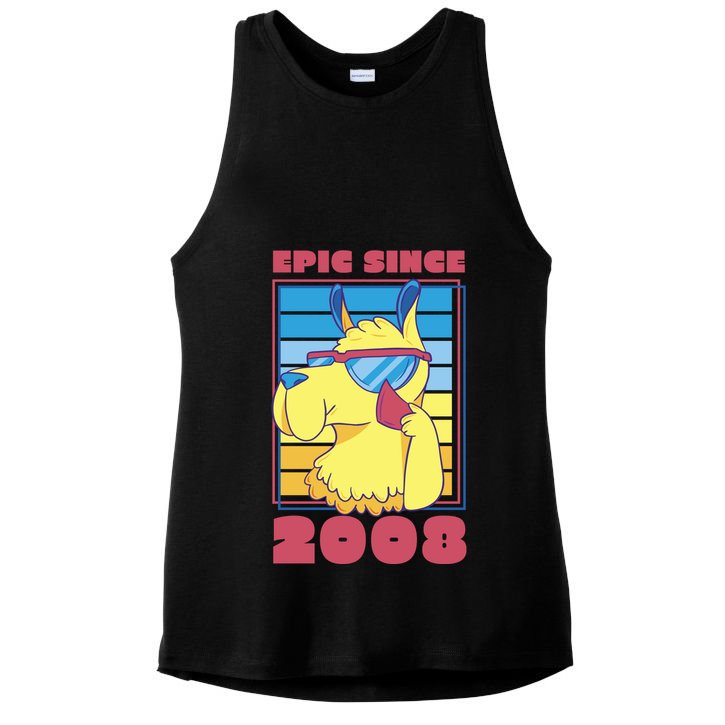 Epic Since 2008 Birthday Gift Ladies PosiCharge Tri-Blend Wicking Tank