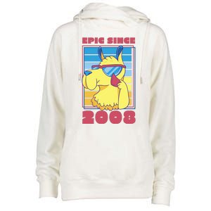 Epic Since 2008 Birthday Gift Womens Funnel Neck Pullover Hood