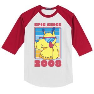 Epic Since 2008 Birthday Gift Kids Colorblock Raglan Jersey