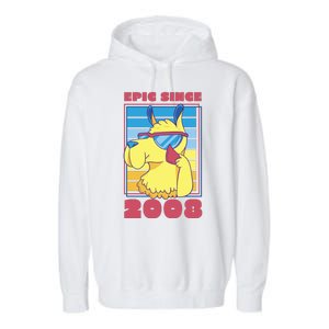 Epic Since 2008 Birthday Gift Garment-Dyed Fleece Hoodie