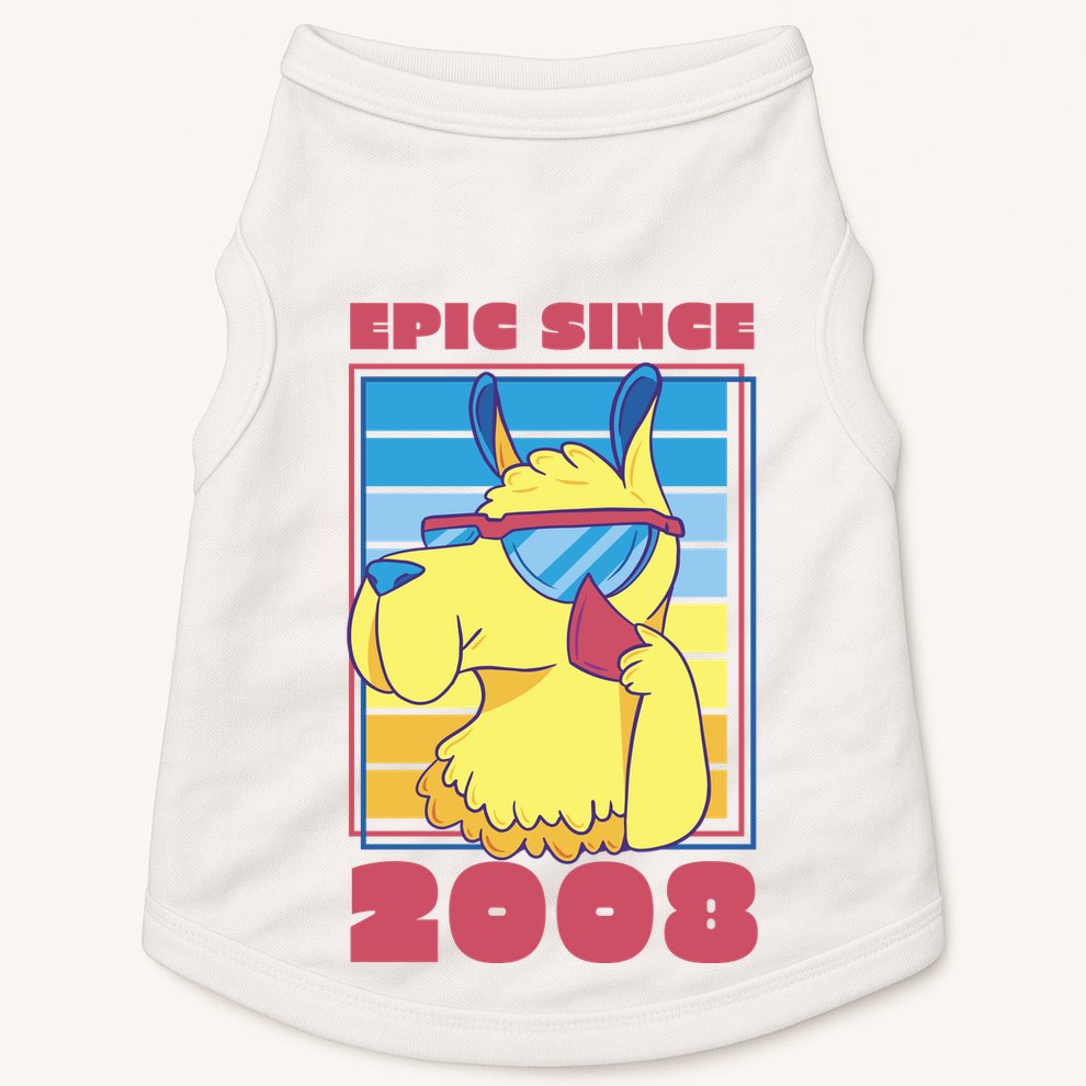 Epic Since 2008 Birthday Gift Doggie Tank