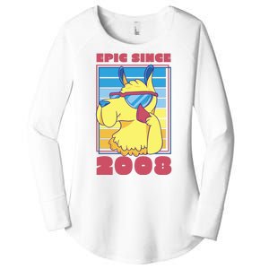 Epic Since 2008 Birthday Gift Women's Perfect Tri Tunic Long Sleeve Shirt