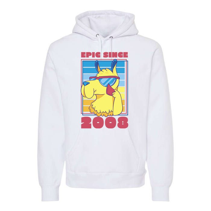 Epic Since 2008 Birthday Gift Premium Hoodie