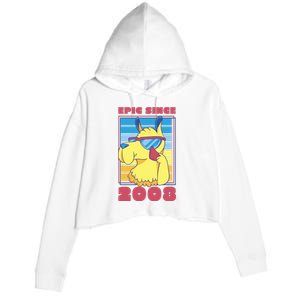 Epic Since 2008 Birthday Gift Crop Fleece Hoodie