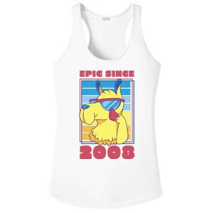 Epic Since 2008 Birthday Gift Ladies PosiCharge Competitor Racerback Tank