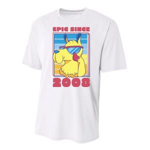 Epic Since 2008 Birthday Gift Performance Sprint T-Shirt