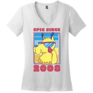 Epic Since 2008 Birthday Gift Women's V-Neck T-Shirt