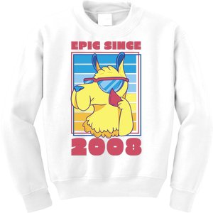 Epic Since 2008 Birthday Gift Kids Sweatshirt