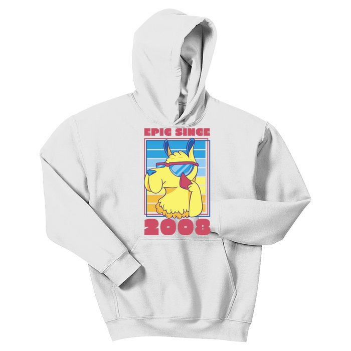 Epic Since 2008 Birthday Gift Kids Hoodie