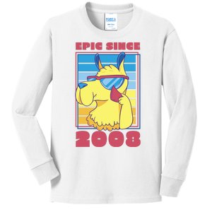 Epic Since 2008 Birthday Gift Kids Long Sleeve Shirt