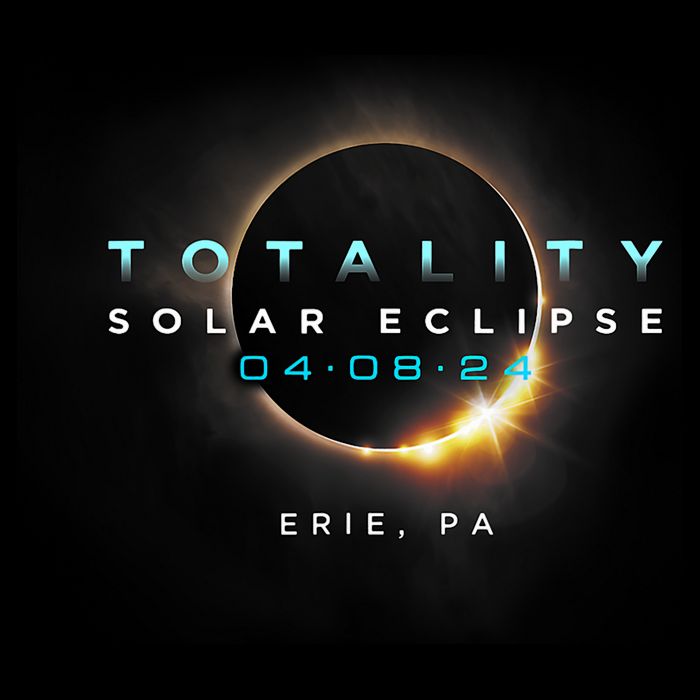 Eclipse Solar 2024 Erie Pa Totality 04 08 24 Drawstring Bag
