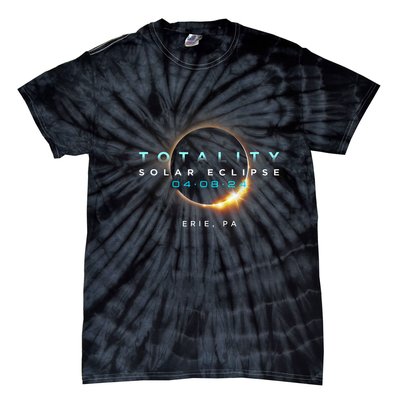 Eclipse Solar 2024 Erie Pa Totality 04 08 24 Tie-Dye T-Shirt