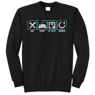 Eat Sleep 3d Print Repeat Filament 3d Printer Tech Gift Sweatshirt