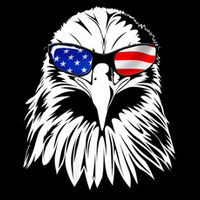 Eagle Sunglasses 4th Of July American Flag Cooling Performance Crew T-Shirt