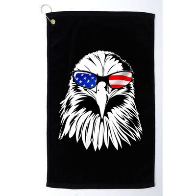 Eagle Sunglasses 4th Of July American Flag Golf Towel