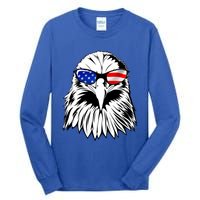 Eagle Sunglasses 4th Of July American Flag Tall Long Sleeve T-Shirt