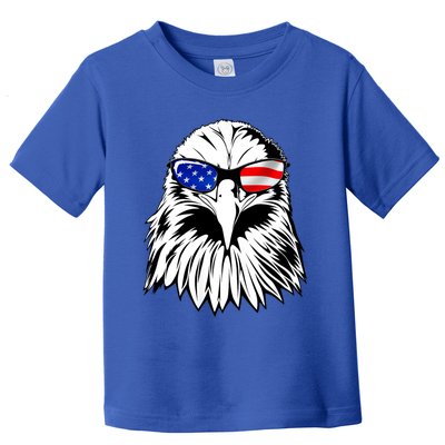 Eagle Sunglasses 4th Of July American Flag Toddler T-Shirt