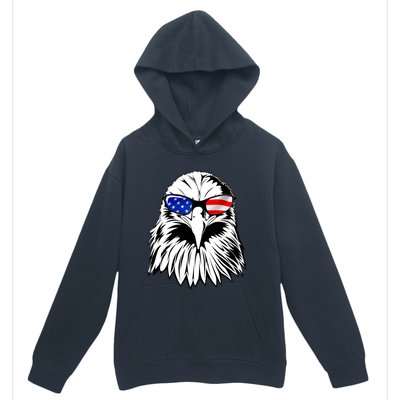 Eagle Sunglasses 4th Of July American Flag Urban Pullover Hoodie