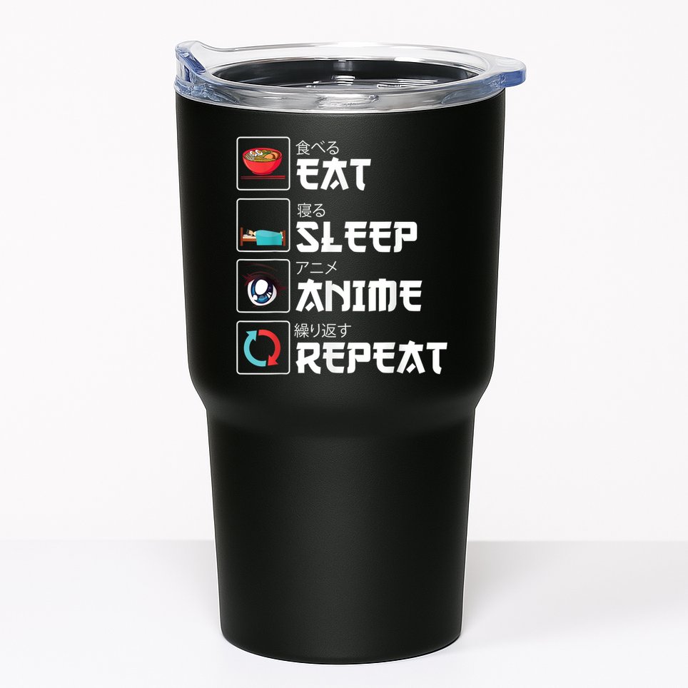 Eat Sleep Anime Repeat Funny Manga Otaku Girls Boys Anime Tumbler