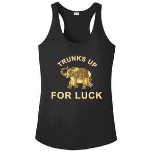 Elephant Spirit Animal Totem Trunks Up For Good Luck Lucky Ladies PosiCharge Competitor Racerback Tank