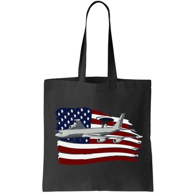 E3 Sentry Awacs Plane Us Flag Usa Bag