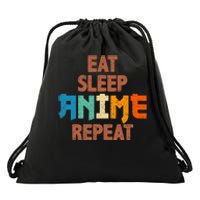 Eat Sleep Anime Repeat Anime Japanese Drawstring Bag