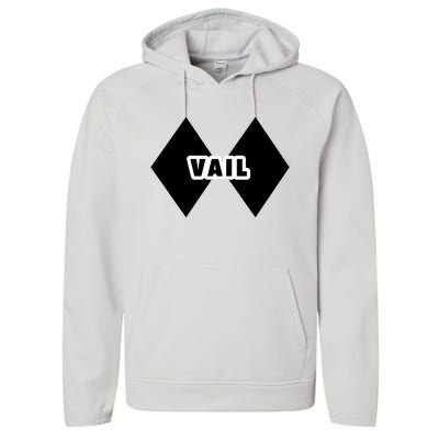 Extreme Ski At Vail Performance Fleece Hoodie