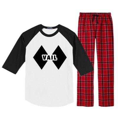 Extreme Ski At Vail Raglan Sleeve Pajama Set