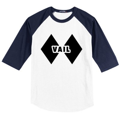 Extreme Ski At Vail Baseball Sleeve Shirt