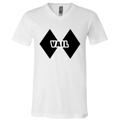 Extreme Ski At Vail V-Neck T-Shirt