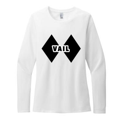 Extreme Ski At Vail Womens CVC Long Sleeve Shirt