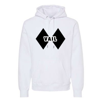 Extreme Ski At Vail Premium Hoodie